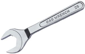 Iron Polished Gas Wrench, Color : Grey