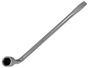 Carbon Steel L Type Wheel Spanner, Color : Grey