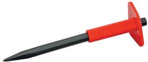 Carbon Steel Pointed Mason Chisel, Color : Black, Orange