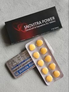 Dapoxetine + excipients Snovitra Super Power Tablets round