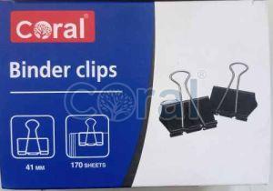 Coral Binder Clip
