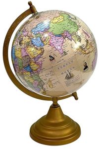 Polished Brass Globe, Color : Blue, Green