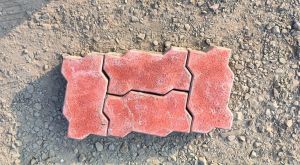 Concrete 80mm Red Paver Block for Commercial, Residential, Industrial