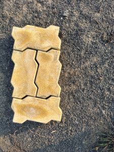 Concrete 80mm Yellow Paver Block