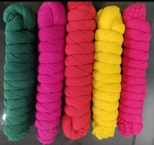 Plain Multicolor Cotton Dupatta