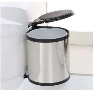 9L Stainless Steel Swing Out Waste Bin