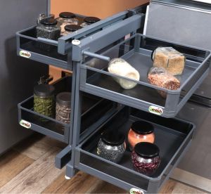 Plain Magic Corner Kitchen Unit, Brand Name : Gentech