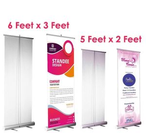 Aluminium Roll Up Standee, Color : Silver, Weight : Lightweight
