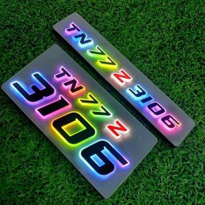 Plastic Vehicle Illuminated LED Number Plate