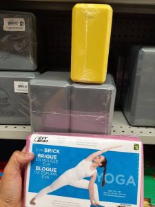 Cotton Yoga Brick Casual, Folding, Handled, Punch, Rope Handle