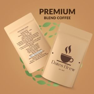 Caffeine Free Dates Seed Powder, Color : Dark Brown