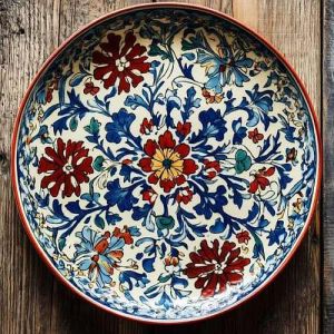 Floral Ceramic Dinner Plate
