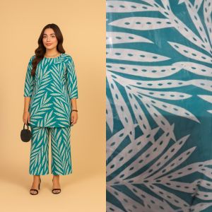 Printed Rayon Single Matching Fabric For Garments Making