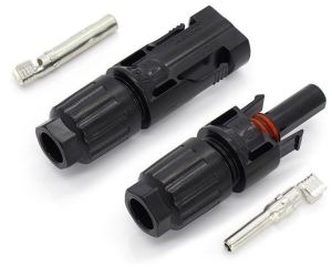 Copper + Plastic Solar MC4 Connector Pair, Rated Voltage : 1000V