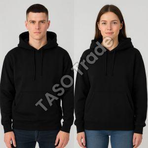 Plain 80% Cotton Unisex Hoodie, Thickness : 320-380 GSM