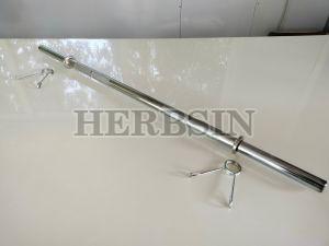 Silver Mild Steel 3 Feet Gym Barbell