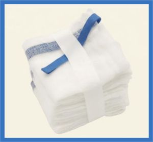 Cotton Abdominal Sponges Mopping Pad, Color : White for Hospital