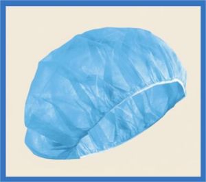 Blue Disposable Surgeon Cap for Medical Procedures