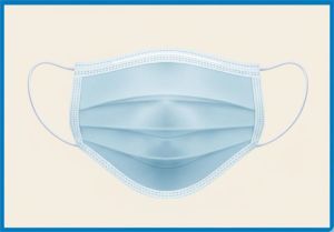 Non-woven Fabric Disposable Surgical Mask, Color : Blue for Single-use