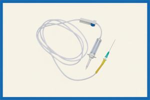 Madical Grade PVC Economy IV Infusion Set, Color : Transparent