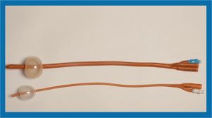 Natural Rubber Construction Foley Balloon Catheter