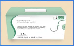 Polyamide Monofilament Suture, Color : Black & Blue