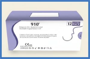 Polyglactin 910 jAbsorbable Surgical Suture, Color : Violet