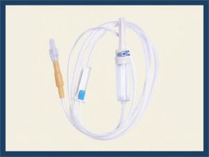 Medical-grade PVC Premium IV Infusion Set, Color : Transparent