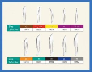 Stainless Steel Surgical Blades, Color : Silver for Medical Procedures