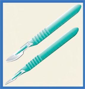 Stainless Steel Surgical Disposable Scalpel, Color : Silver