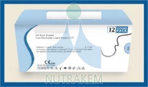 Virgin Silk Surgical Suture, Color : Black Or White