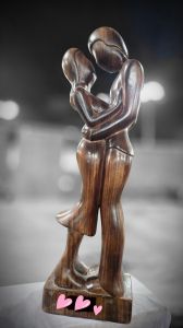 Couple Journey 21 Inch Wooden Model