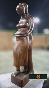 Couple'S Journey Wooden Model Gift Decor 21 Inch M001003