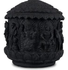Natural Fossil Texture Dasavatharam Shaligram Murti