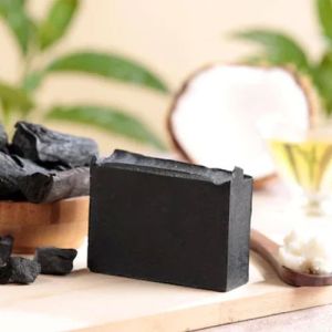 Charcoal Bath Soap, Color : Black