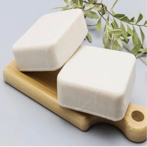 Mixed Milk Organic Soap, Color : White for Bathing