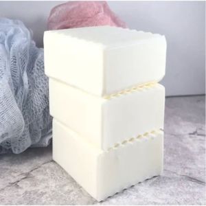 Powdered Milk Organic Soap, Color : White for Bathing