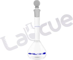 Glass Volumetric Flask for Lab Use