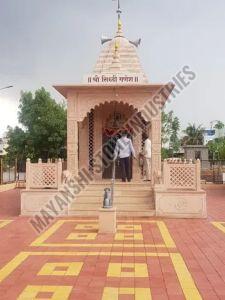 Pink Sandstone Antique Finish Mandir 10x20x25 Feet