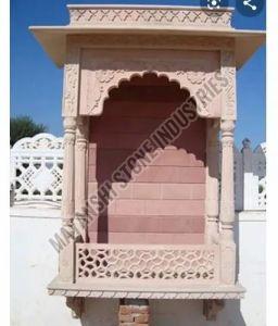 Handcrafted Sandstone Palace Window Jharokha for Home Decor