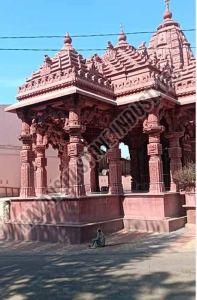 Red Antique Traditional Sandstone Temple for Outdoor