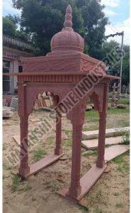 Red Jodhpur Stone Temples Dome