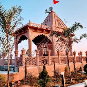 Red Sandstone Traditional Indian Temple for Used Worship