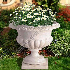 Polished Sandstone Flower Garden Planter for Outdoor