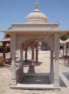Polished Traditional Indian Sandstone Courtyard Gazebo