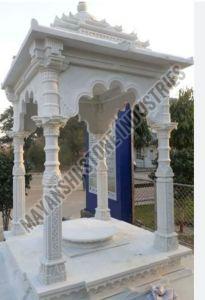 Polished White Sandstone Outdoor Gazebo