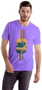 Purple Men Premium Cotton Printed T-Shirt