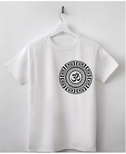 White Men Short Sleeve Printed T-Shirt