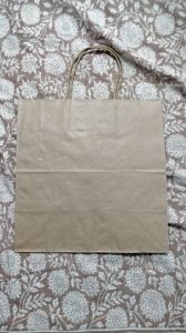 Plain Paper Shopping Bags Handled, Technics : Machine Made