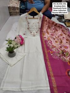 Roman Silk Kurti with Pant Set